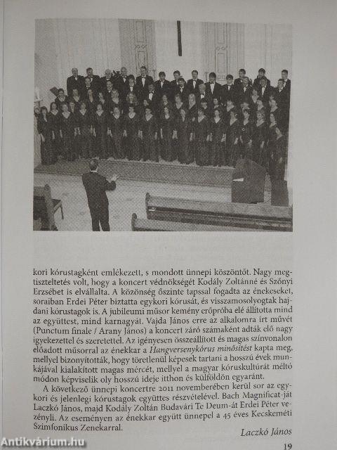 A Magyar Kodály Társaság Hírei 2011/2.