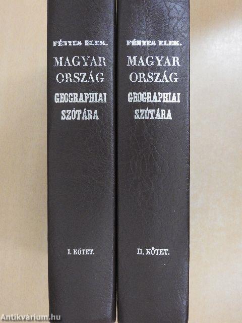 Magyarország geographiai szótára I-II.