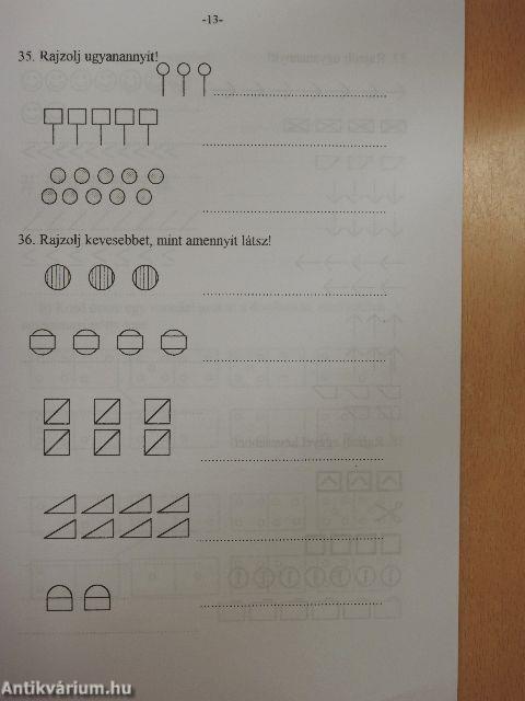 Iskolaelőkészítő feladatok matematikából