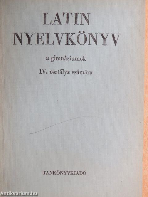 Latin nyelvkönyv IV.