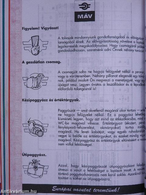 MÁV Menetrend 2002-2003