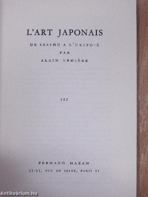 L'Art Japonais III.