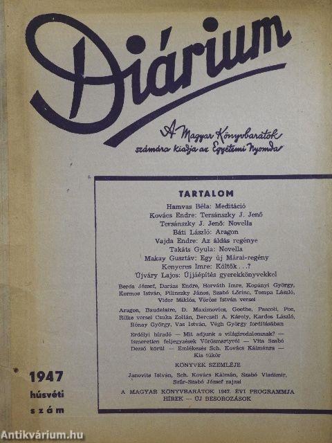 Diárium 1947. január-december