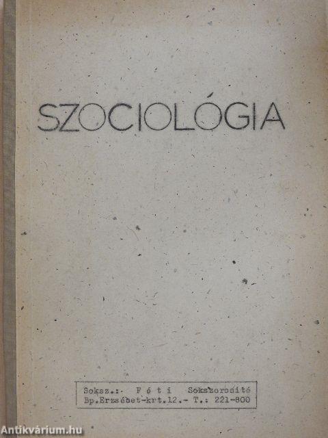 Szociológia I-II.