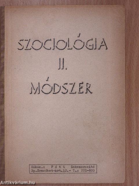 Szociológia I-II.