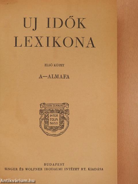 Uj idők lexikona 1-24.