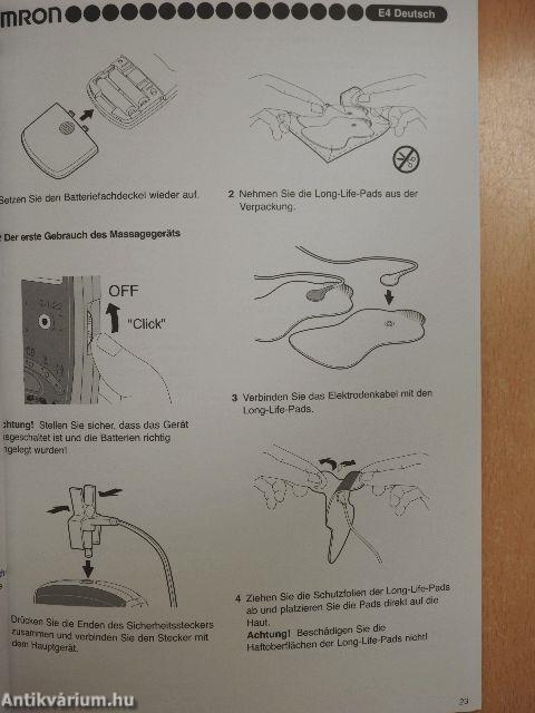 Omron E4 Tens - Instruction manual