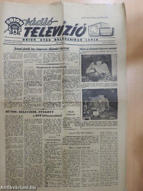 Orion rádió-televízió 1959/50.