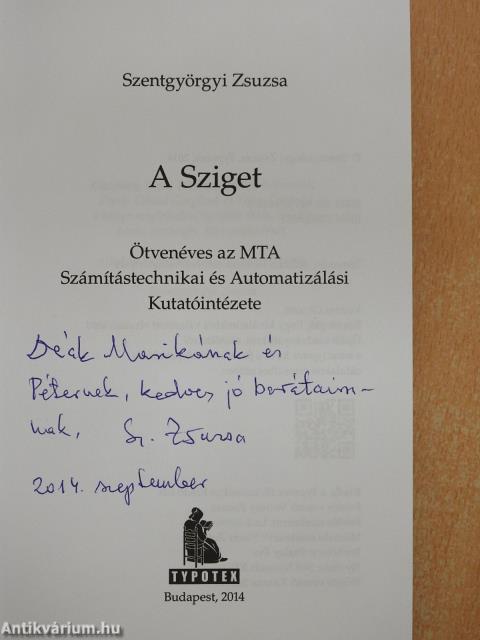 A sziget (dedikált példány)