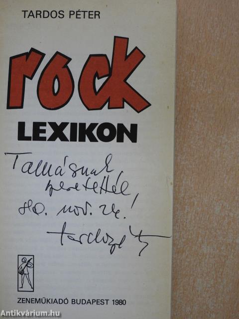 Rocklexikon (dedikált példány)