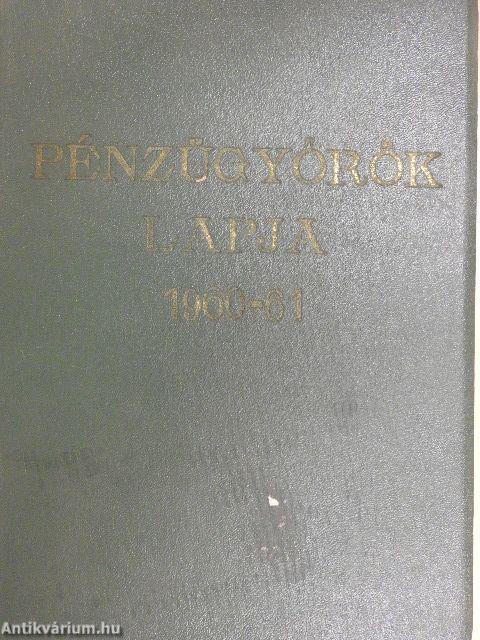 Pénzügyőrök Lapja 1960-61. január-december