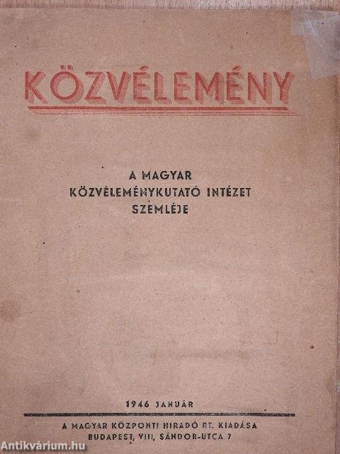 Közvélemény 1946. január