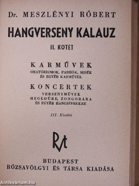 Hangverseny kalauz I-II.