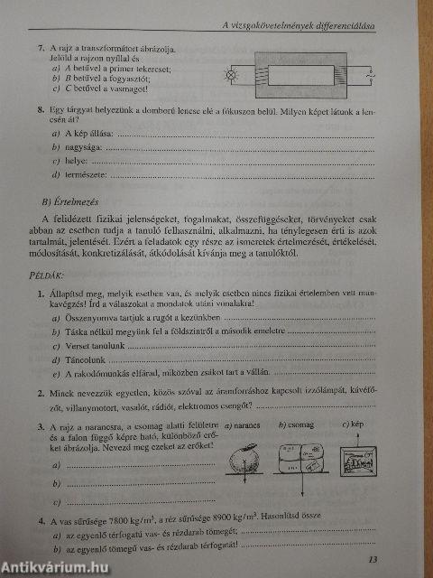 Alapműveltségi vizsga - Fizika