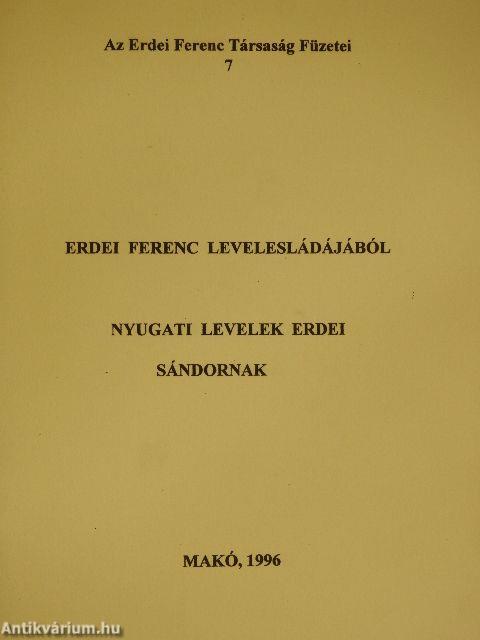 Erdei Ferenc levelesládájából