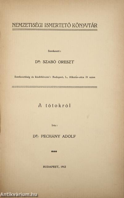 A tótokról