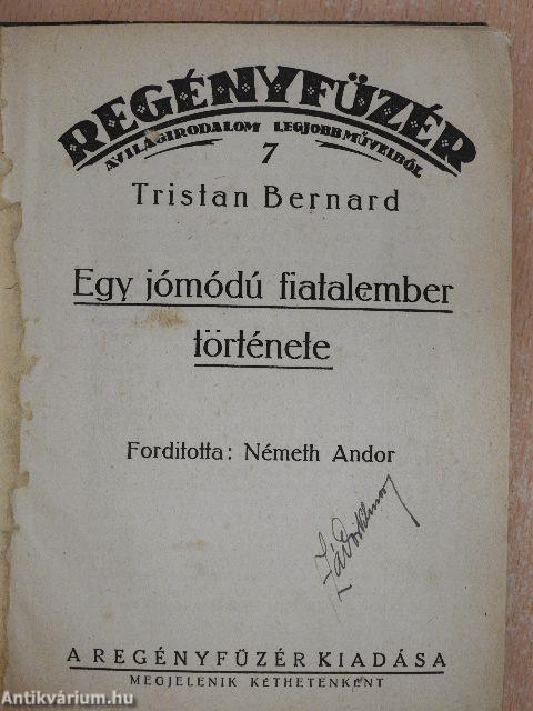 Egy jómódú fiatalember története