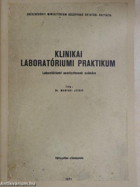 Klinikai laboratóriumi praktikum