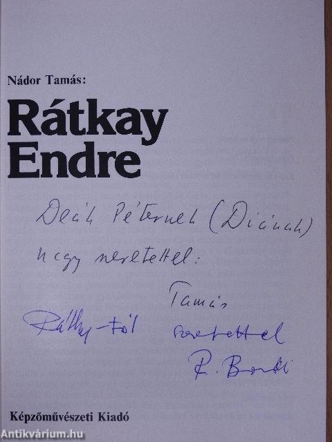 Rátkay Endre (dedikált példány)