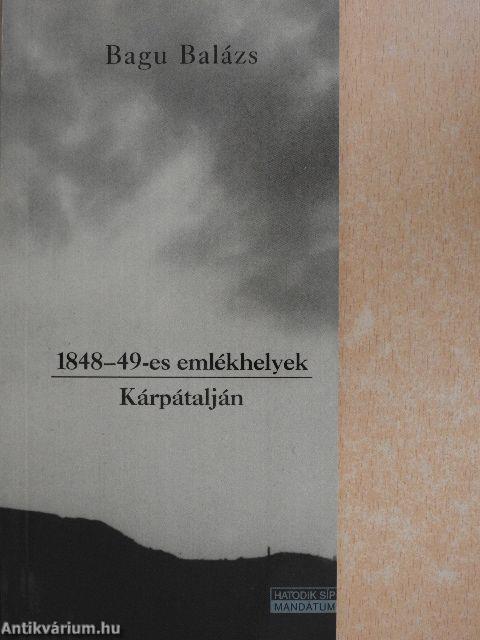 1848-49-es emlékhelyek Kárpátalján