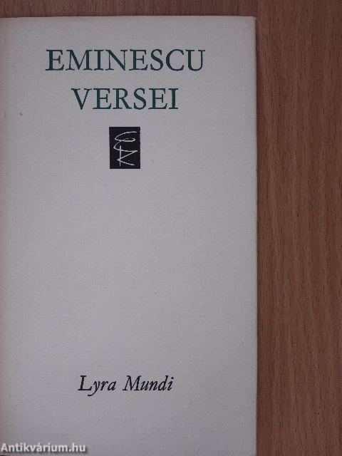 Mihai Eminescu versei