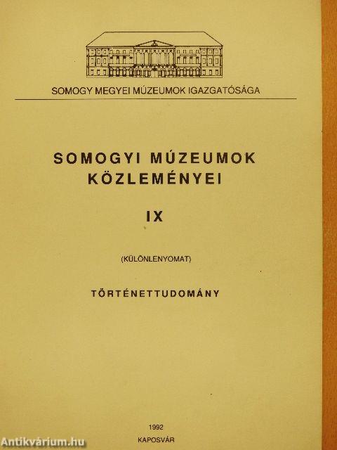 Somogyi múzeumok közleményei 1992