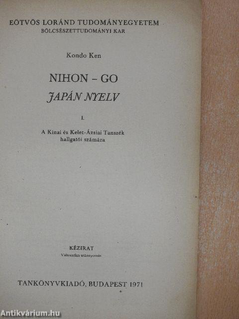 NIHON-GO Japán nyelv I.