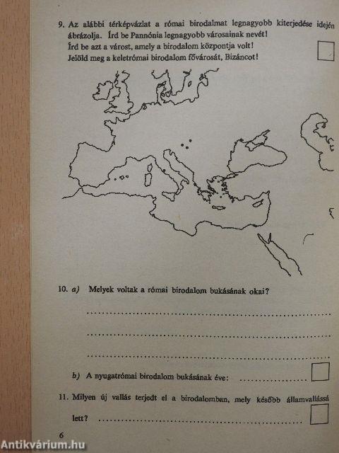 Témazáró feladatlapok - Történelem