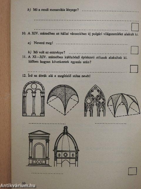 Témazáró feladatlapok - Történelem