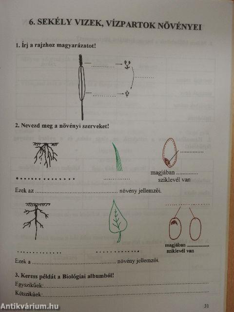 Biológiai alapismeretek munkafüzet