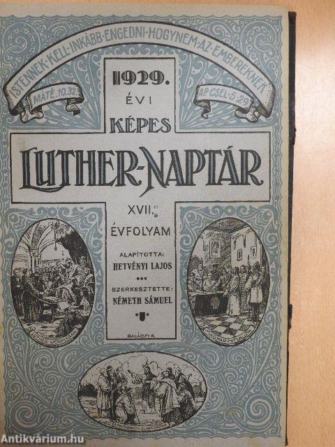 Képes Luther-naptár az 1929-30. közönséges évre