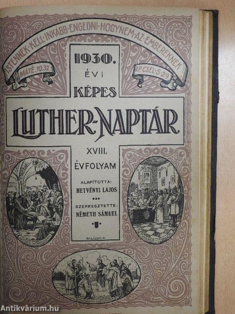 Képes Luther-naptár az 1929-30. közönséges évre