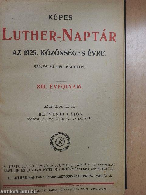 Képes Luther-naptár az 1925-1926. közönséges évre