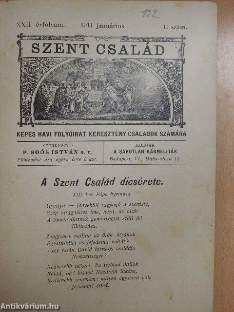 Szent Család 1911. január-december