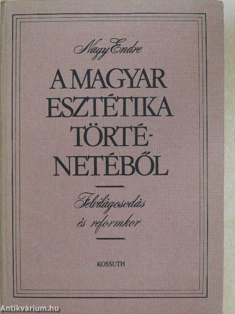A magyar esztétika történetéből