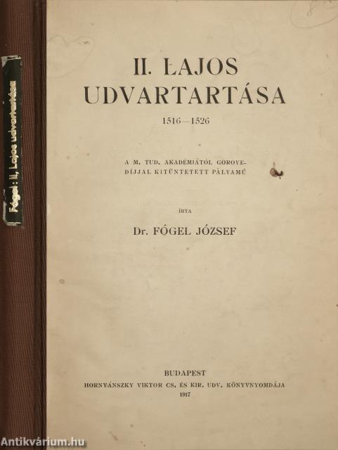 II. Lajos udvartartása