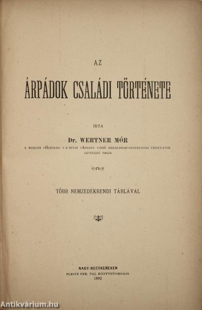 Az Árpádok családi története
