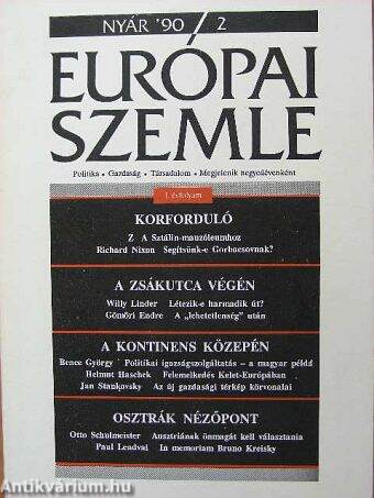 Európai Szemle 1990/2. Nyár