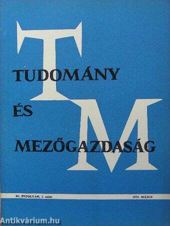 Tudomány és mezőgazdaság 1973. május