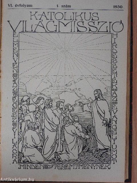 Katolikus Világmisszió 1929-1931. január-december