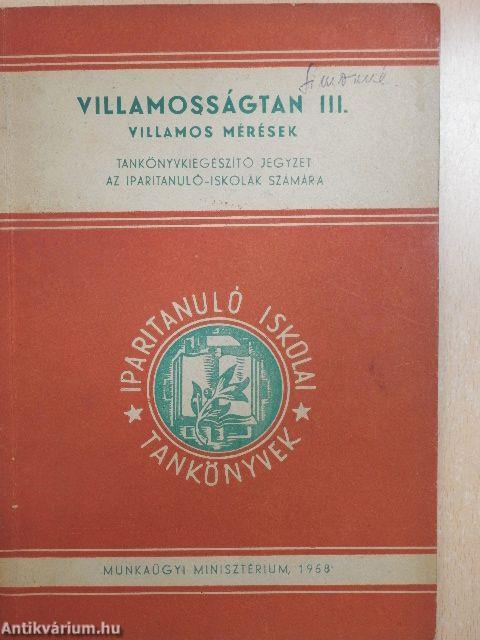 Villamosságtan III.