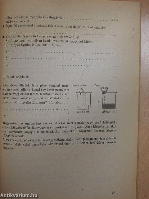 Kémiai munkafüzet és feladatgyűjtemény 7.