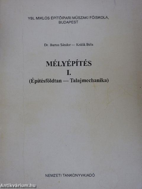 Mélyépítés I. 