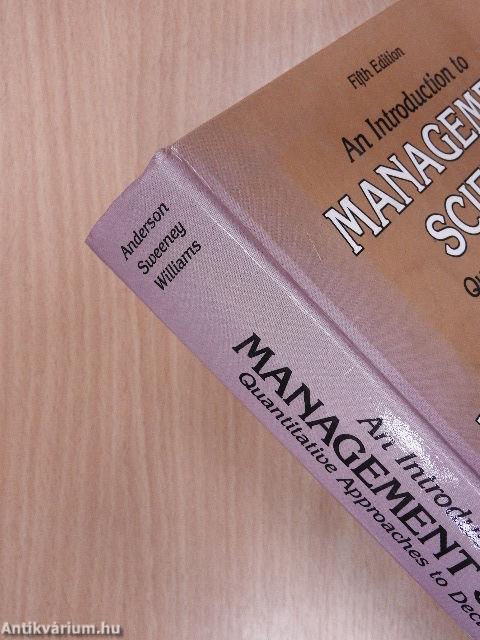 An Introduction to Management Science