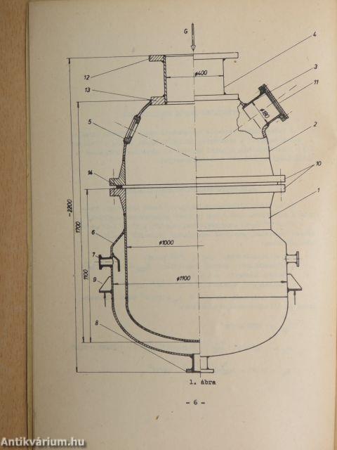 Vegyipari készülékek héjelméleti számítása