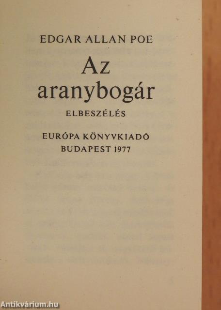 Az aranybogár (minikönyv)