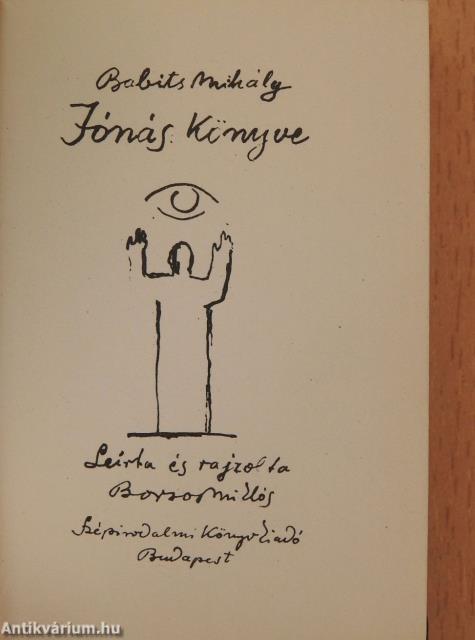 Jónás könyve (minikönyv) (számozott)