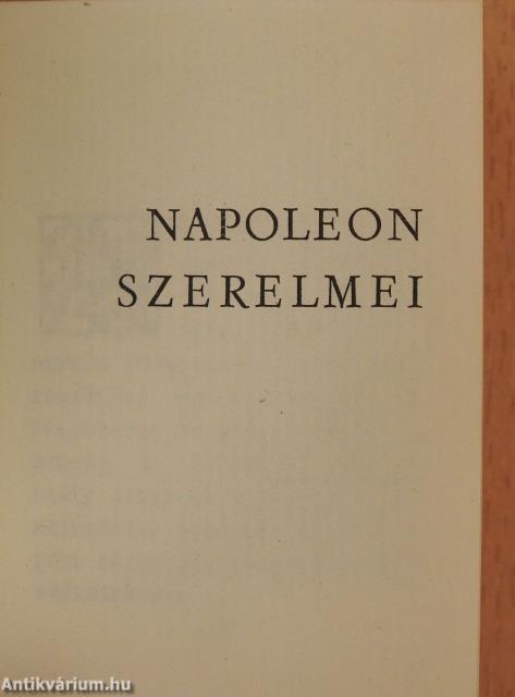 Napoleon szerelmei (minikönyv) - Plakettel
