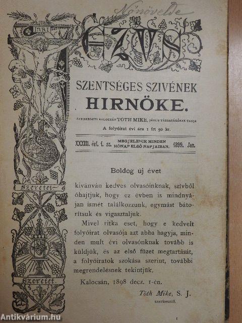 Jézus Szentséges Szivének Hirnöke 1899. január-december/Mária-Kert 1899. január-december