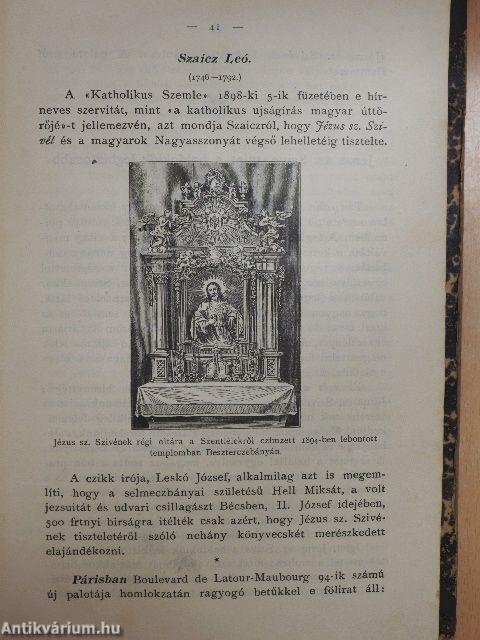 Jézus Szentséges Szivének Hirnöke 1899. január-december/Mária-Kert 1899. január-december